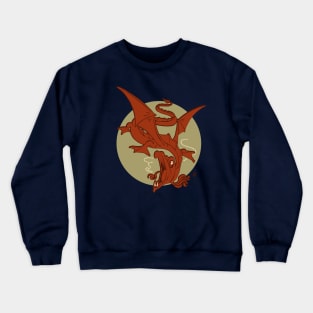 Vintage Jabberwocky Dragon Crewneck Sweatshirt